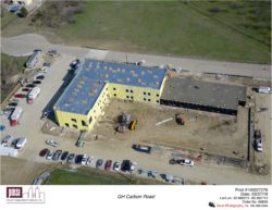 great hearts irving aerial construction photo